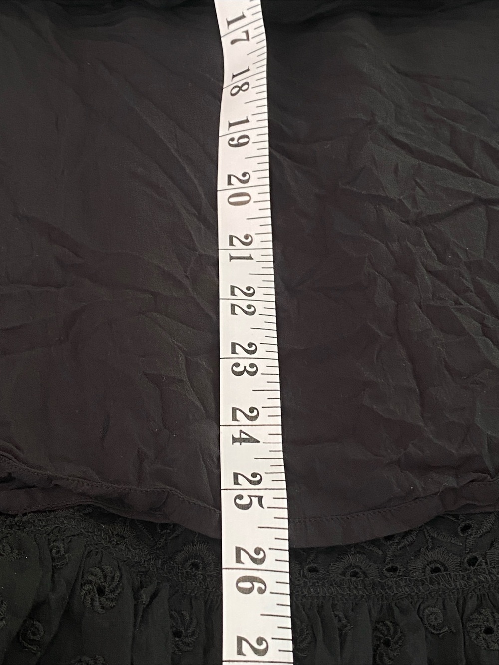 J. Crew Black Sorrento Dress Tiered Ruffled Eyelet Cotton Voile Cami Maxi M 6-8 - Picture 10 of 13